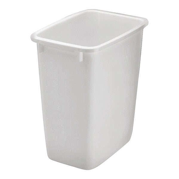 Rubbermaid FG2806TPWHT Waste Basket, 36 qt Capacity, Plastic, White, 18 in H