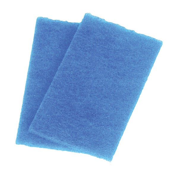 BIRDWELL 355-36 Scouring Pad, 6 in L, 3-1/2 in W, Blue