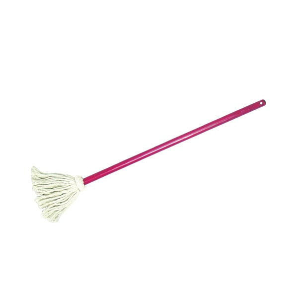 BIRDWELL 9302-12 Toy Mop, Cotton Mop Head, Wood Handle