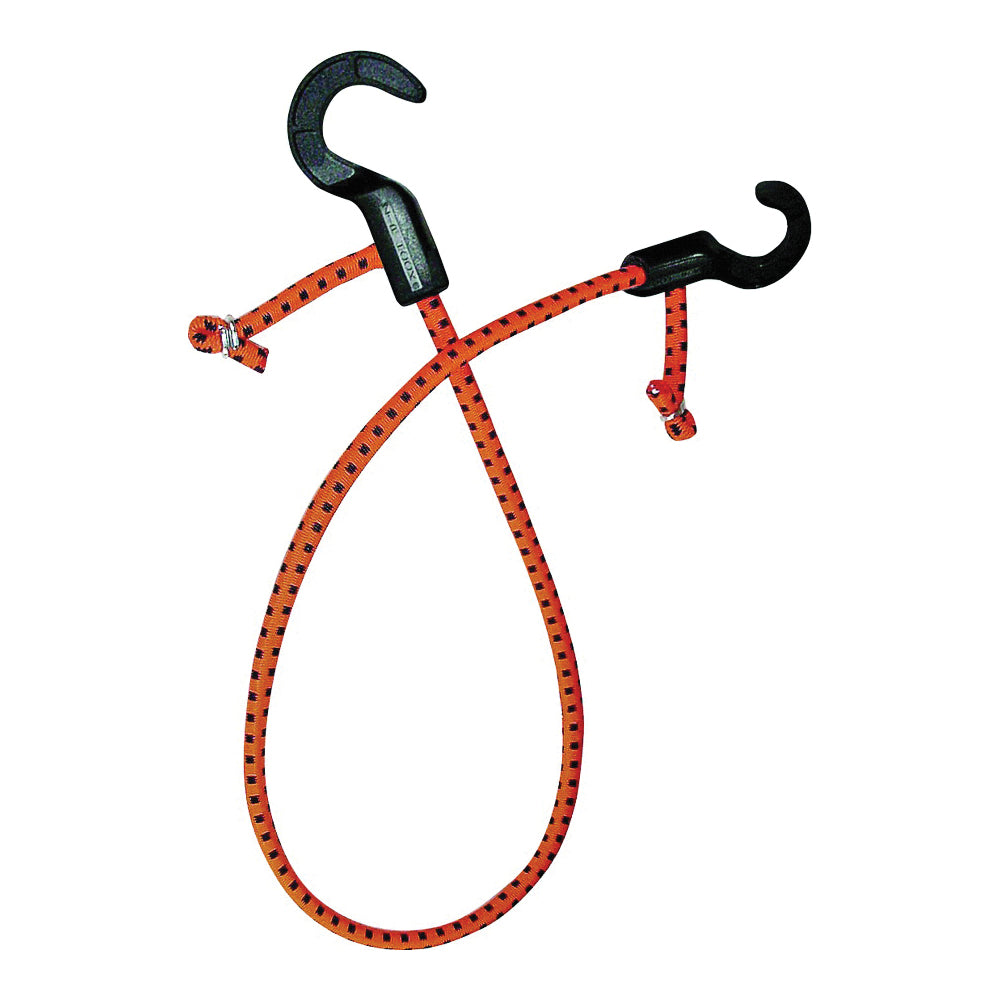 KEEPER ZipCord 06378 Bungee Cord, 30 in L, Rubber, Hook End