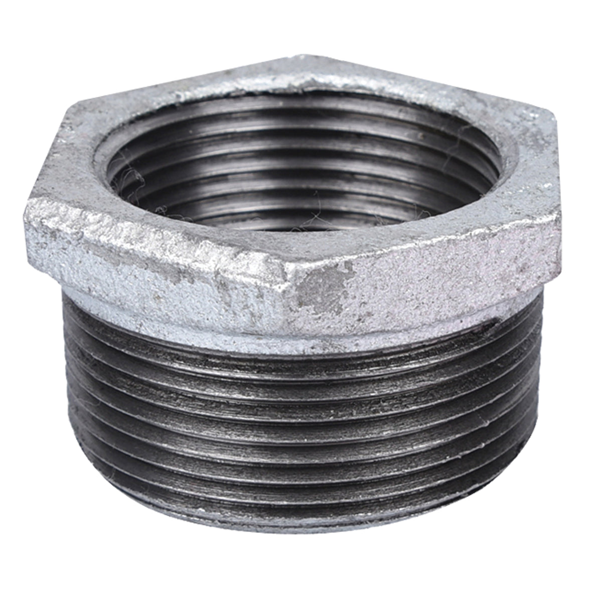 ProSource 35-1-1/2X1G Reducing Hex Pipe Bushing, 1-1/2 x 1 in, Female x Male, Steel, SCH 40 Schedule, 300 psi Pressure