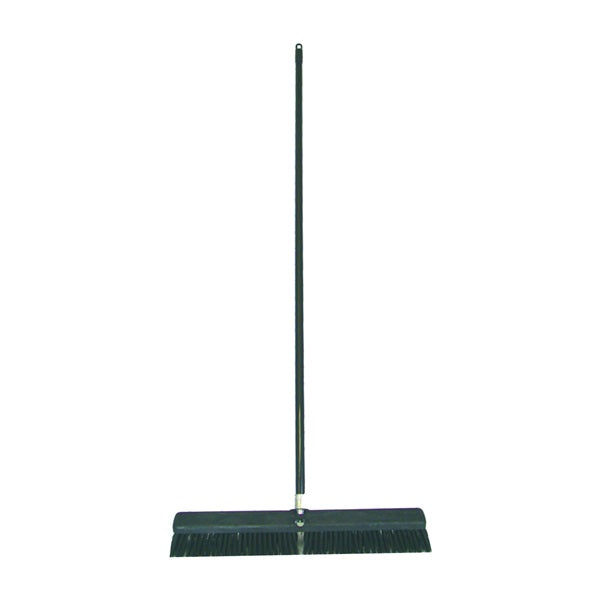 BIRDWELL 4027-4 Contractor Push Broom, 3 in L Trim, Polystyrene Bristle