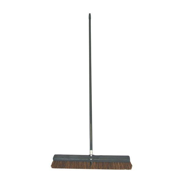 BIRDWELL 4024-4 Contractor Push Broom, 3 in L Trim, Palmyra Fiber Bristle