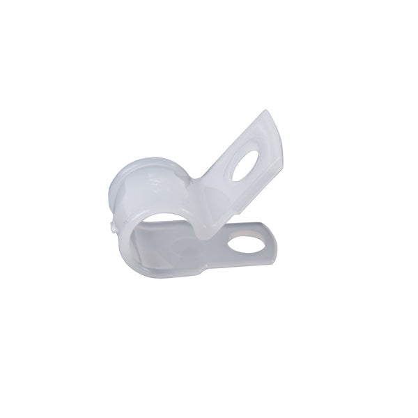 GB PPC-1525 Cable Clamp, 1/4 in Max Bundle Dia, Plastic, White
