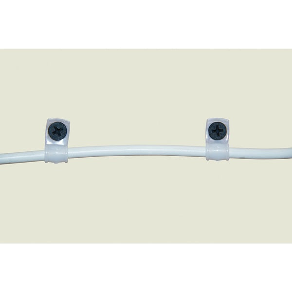 GB PPC-1538 Cable Clamp, 3/8 in Max Bundle Dia, Plastic, White