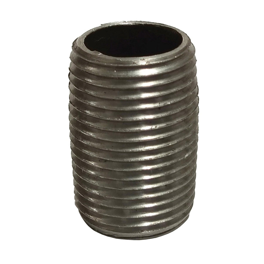 ProSource Pipe Nipple, 3/8 in, Male, Steel, SCH 40 Schedule