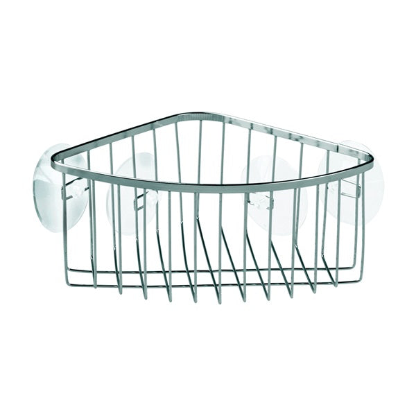 iDESIGN 69102 Shower Caddy, Stainless Steel, 10 in OAW, 4 in OAH, 7 in OAD