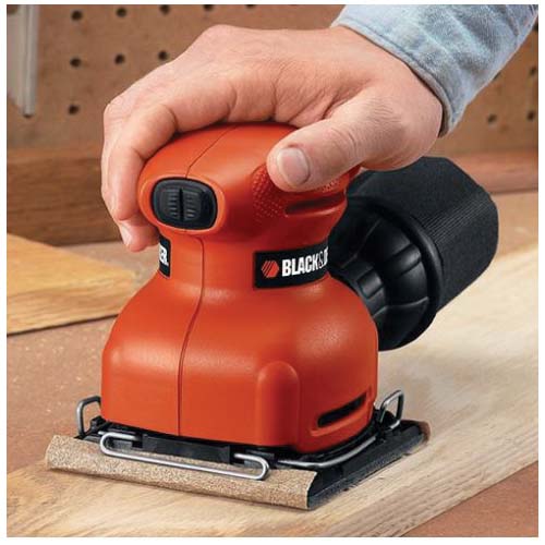 Black+Decker BDEQS300/QS900 Orbit Sander with Paddle Switch Actuation, 2 A