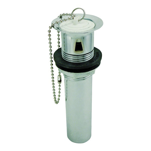 Plumb Pak PP3112PC Lavatory Plug, Pop-Out, Brass, Chrome