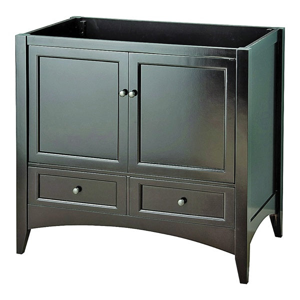 Foremost Berkshire Series BECA3621D Bathroom Vanity, Solid Wood, Espresso, Free-Standing Installation, 2-Drawer