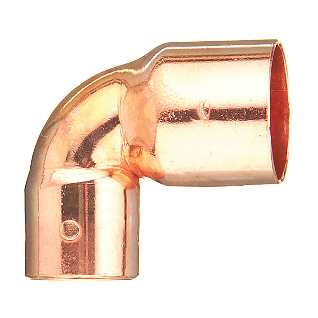 EPC 31274 Reducing Pipe Elbow, 1/2 x 3/8 in, Sweat, 90 deg Angle, Copper