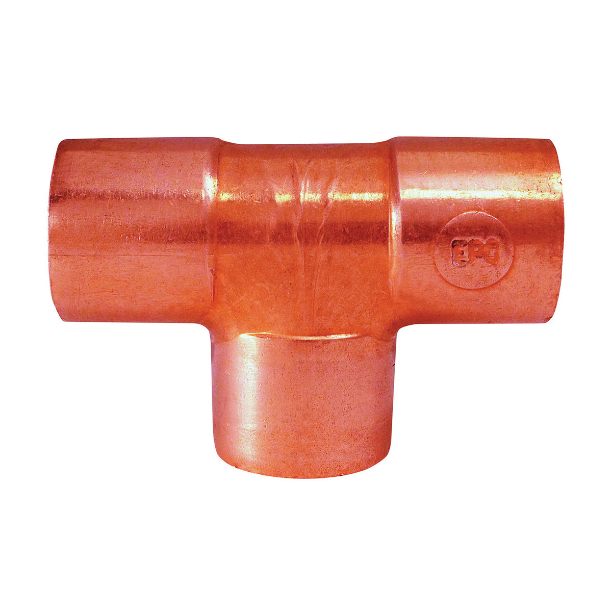 EPC 111 Series 32768 Pipe Tee, 3/4 in, Sweat, Copper
