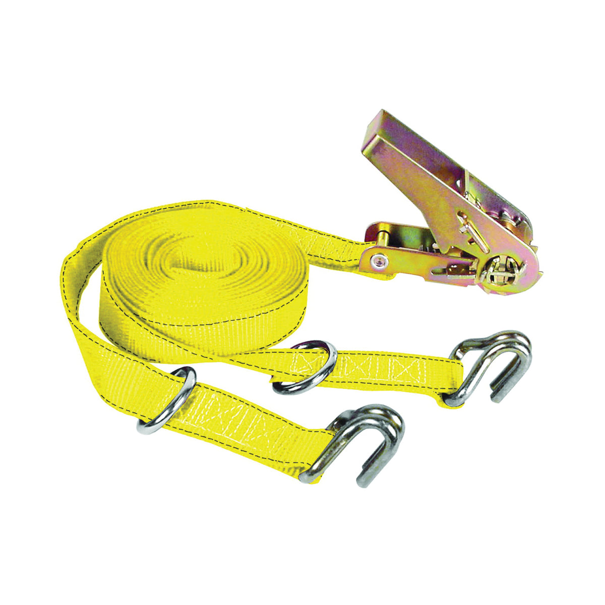 KEEPER 05516 Tie-Down, 1 in W, 16 ft L, 1000 lb, J-Hook End Fitting