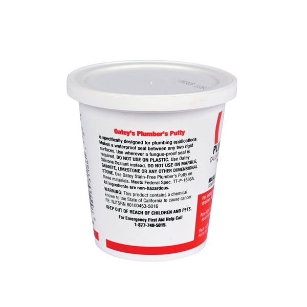 Oatey 31166 Plumbers Putty, Solid, Off-White, 14 oz