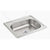 Sterling Middleton 14631-4-NA Kitchen Sink, 4-Faucet Hole, 22 in OAW, 6 in OAD, 25 in OAH, Stainless Steel