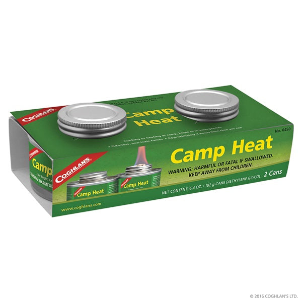 COGHLAN'S 0450 Camp Heat, 6.4 oz Can, 4 hr Burn Time