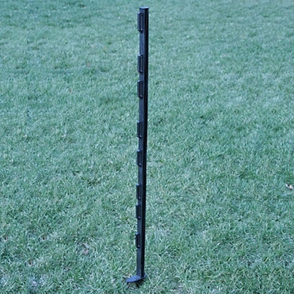 Zareba Fi-Shock A-48B Step-In Fence Post, 4 ft OAH, Polypropylene, Black