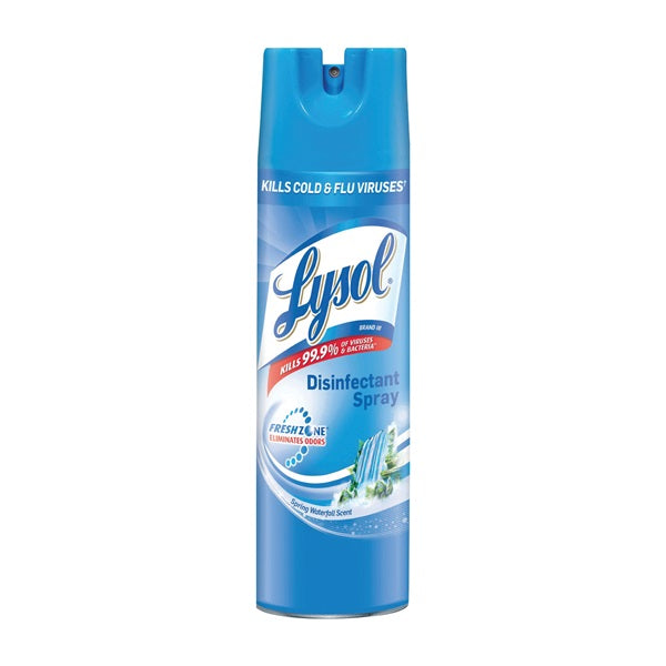 Lysol 1920079326 Disinfectant Cleaner, 19 oz, Liquid, Spring Waterfall, Clear