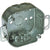 RACO 150 Octagonal Box, 5 in OAW, 1-1/2 in OAD, 4 in OAH, 1 -Gang, 3 -Knockout, Galvanized Steel Housing Material