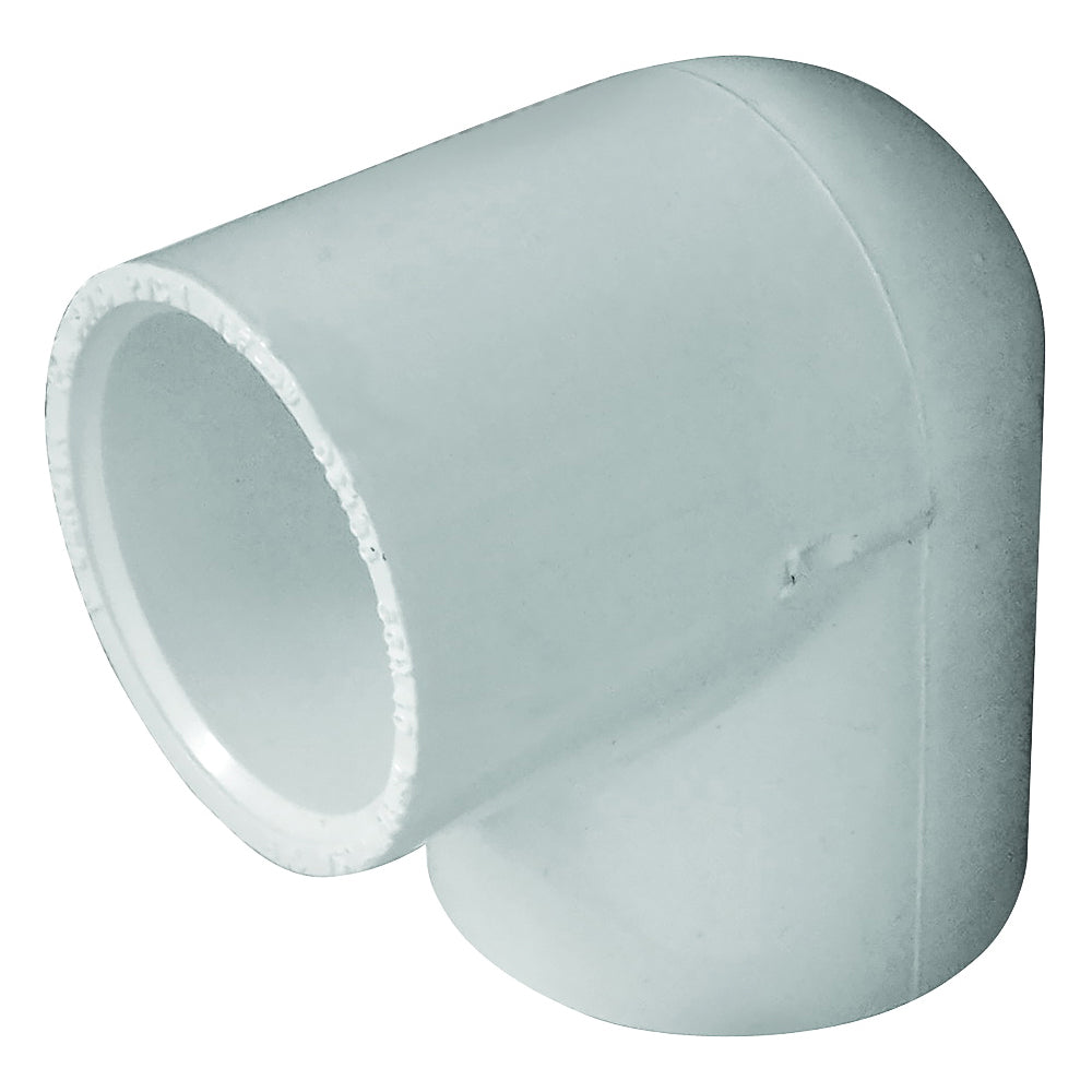 GENOVA 300 Series 30710 Pipe Elbow, 1 in, Slip, 90 deg Angle, PVC, White, SCH 40 Schedule