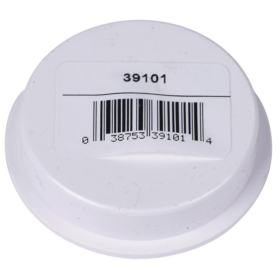 Oatey Knock-Out 39101 Test Cap with Barcode, 2 in Connection, ABS, White