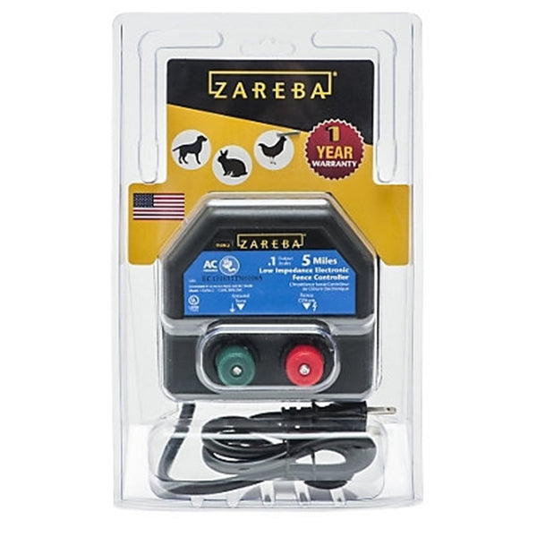 Zareba EA5M-Z Electric Fence Charger, 0.1 J Output Energy, 110/120 V