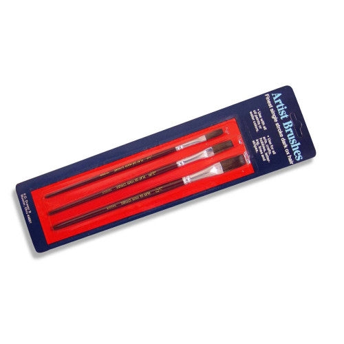 WOOSTER F5113 Artist Paint Brush Set, Plastic Handle, 7-3/4 in OAL