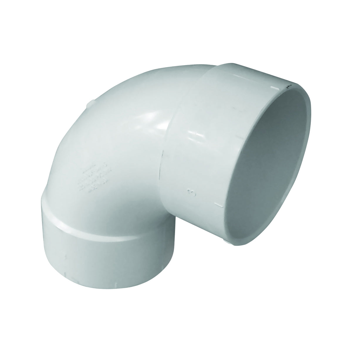 GENOVA 400 Series 42830 Pipe Elbow, 3 in, Hub, 90 deg Angle, PVC