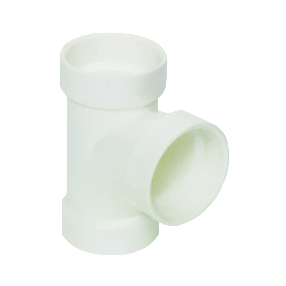 GENOVA 700 Series 71120 Sanitary Pipe Tee, 2 in, Hub, PVC, SCH 40 Schedule