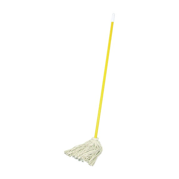 BIRDWELL 509-6 Mop Head with Swivel Cap, 48 in L, Cotton Mop Head