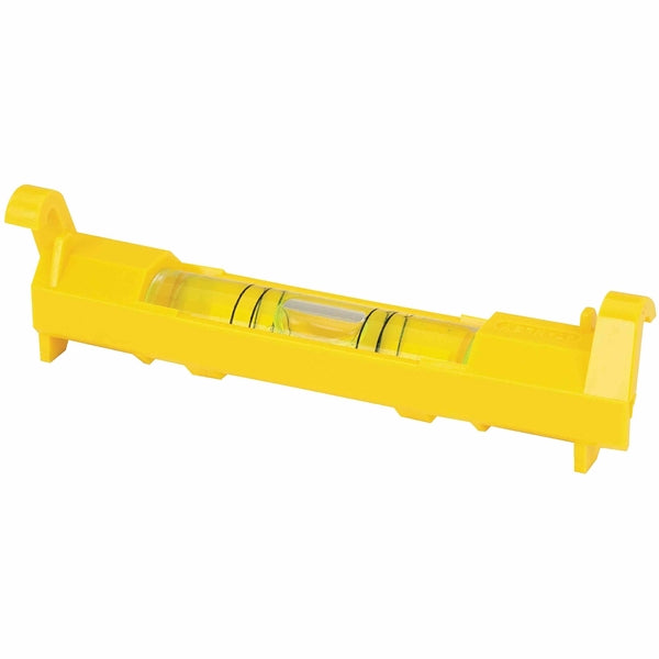 STANLEY 42-193 Line Level, 3-3/32 in L, 1-Vial, 2-Hang Hole, ABS, Yellow