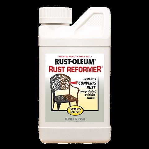 RUST-OLEUM STOPS RUST 7830730 Rust Reformer, Liquid, Solvent-Like, Clear, 8 oz
