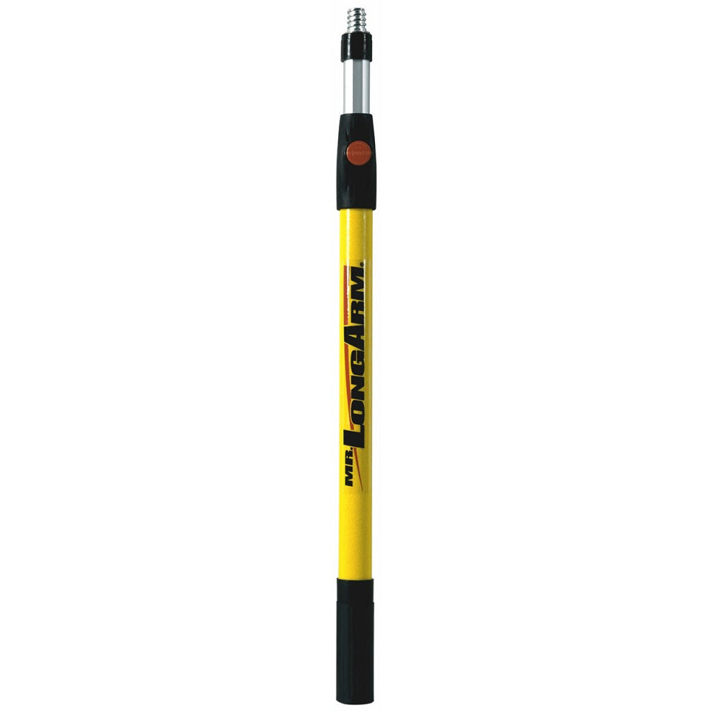 Mr. LongArm Super Tab-Lok 7508 Extension Pole, 1-1/4 in Dia, 4.1 to 7.2 ft L, Aluminum, Fiberglass Handle