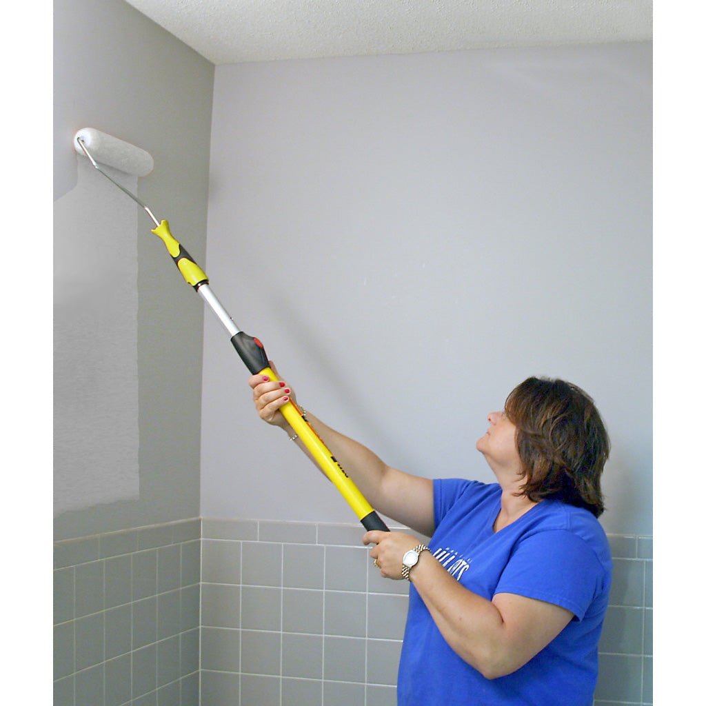 Mr. LongArm Super Tab-Lok 7508 Extension Pole, 1-1/4 in Dia, 4.1 to 7.2 ft L, Aluminum, Fiberglass Handle