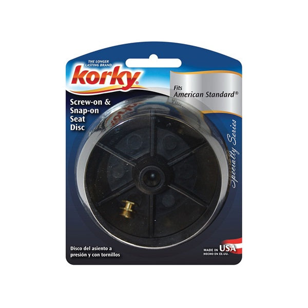 Korky 0421BP Combo Seat Disc, For: Snap-On and Screw-On Tilt Flush Models, American Standard