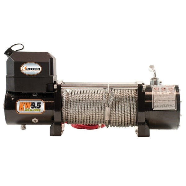 KEEPER KW95122 Winch, Electric, 12 VDC, 9500 lb