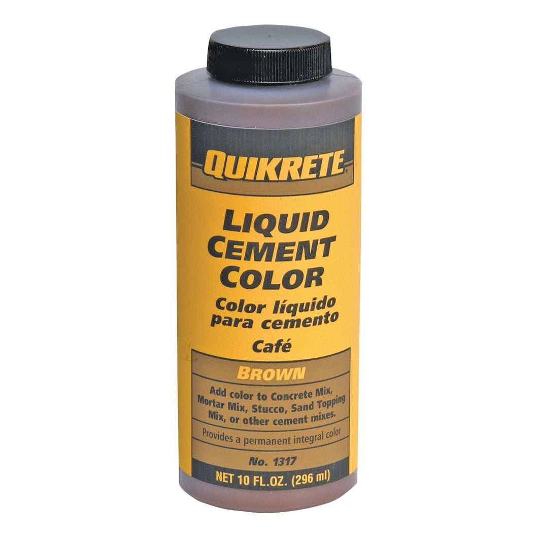 Quikrete 131701 Cement Color, Brown, Liquid, 10 oz Bottle