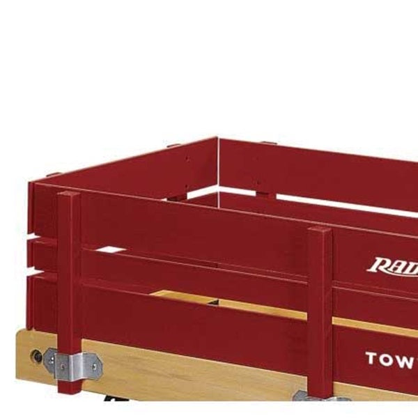 RADIO FLYER 24 Wagon, 150 lb Capacity, Wood, Red