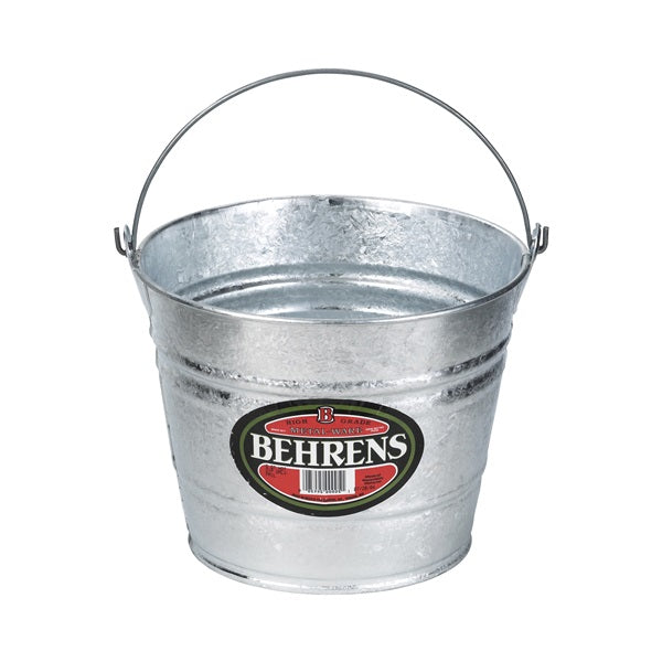 Behrens 1208 Pail, 8 qt Capacity, Steel