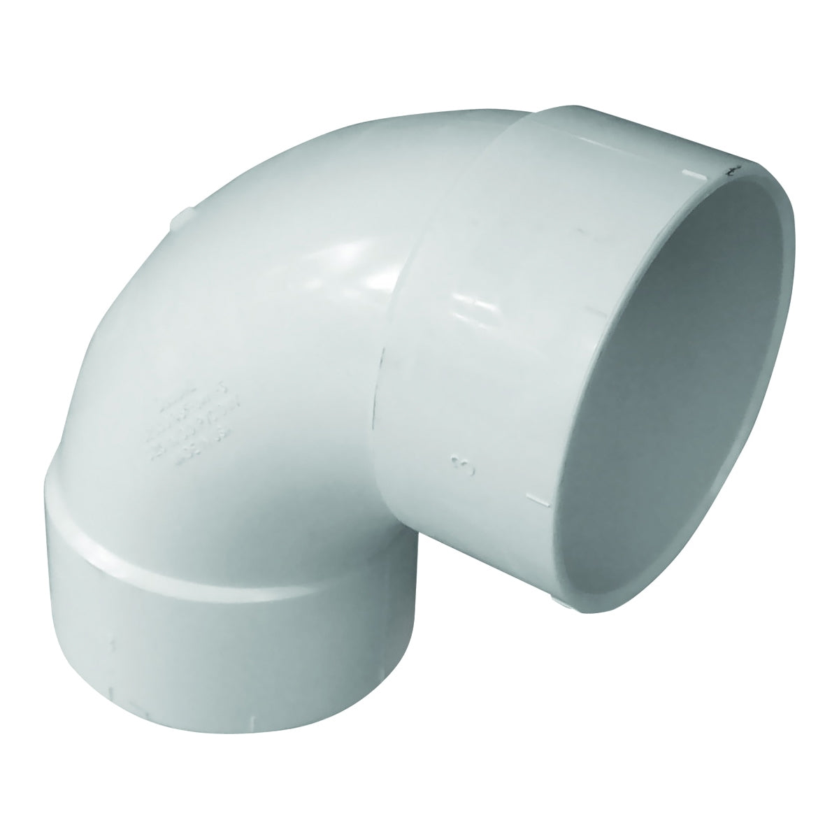 GENOVA 400 Series 42840 Pipe Elbow, 4 in, Hub, 90 deg Angle, PVC
