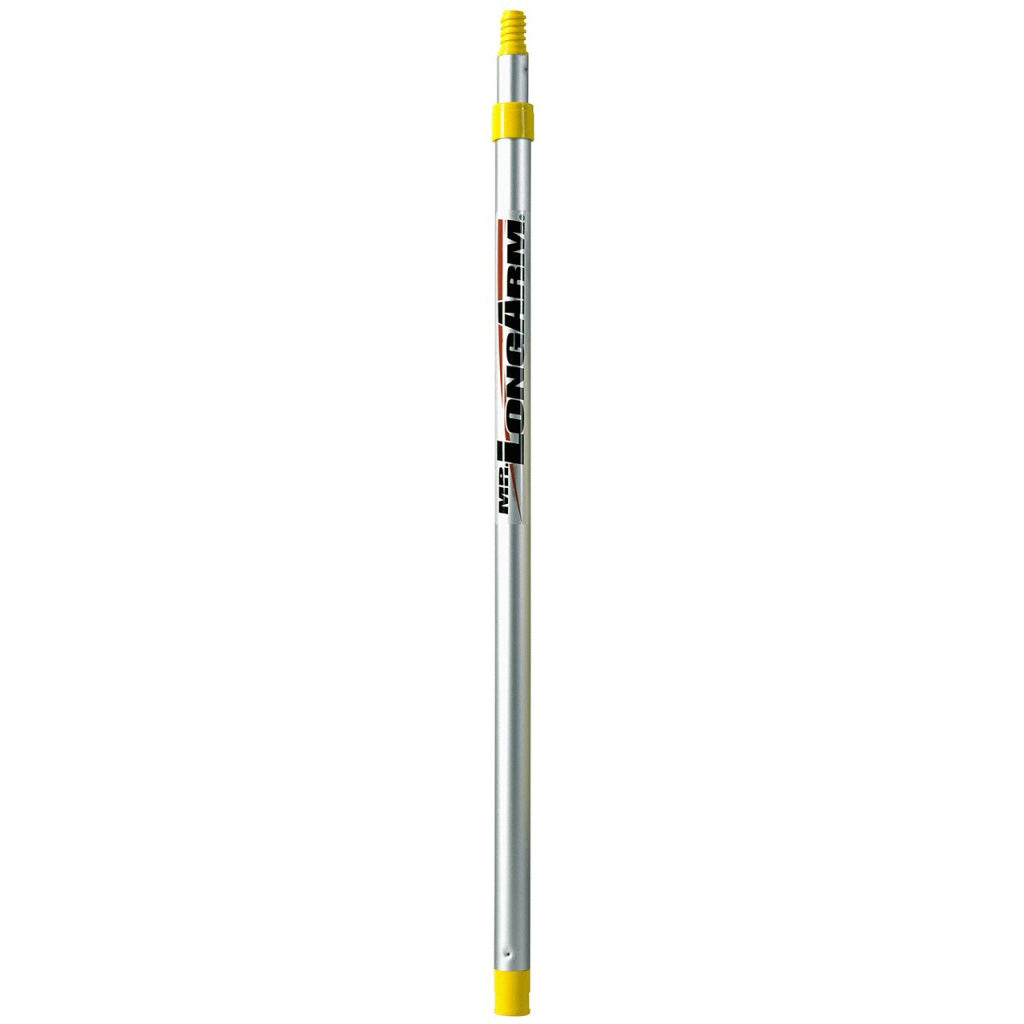 Mr. LongArm Twist-Lok 9248 Extension Pole, 1 in Dia, 4.3 to 8.1 ft L, Aluminum, Aluminum Handle, Round Handle