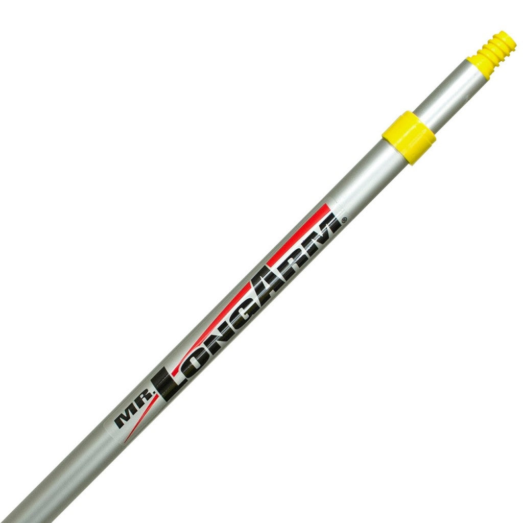 Mr. LongArm Twist-Lok 9236 Extension Pole, 1 in Dia, 3.3 to 6.1 ft L, Aluminum, Aluminum Handle, Round Handle