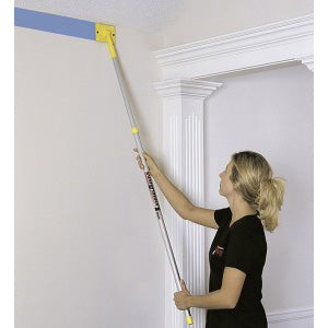 Mr. LongArm Twist-Lok 9248 Extension Pole, 1 in Dia, 4.3 to 8.1 ft L, Aluminum, Aluminum Handle, Round Handle