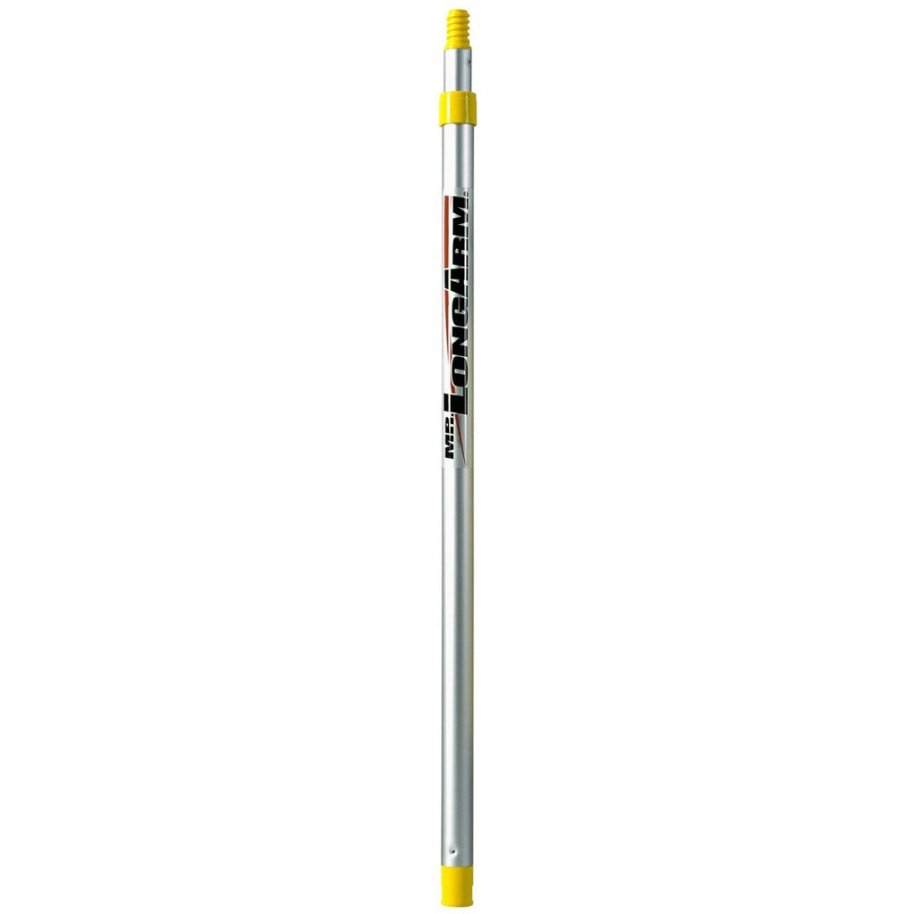 Mr. LongArm Twist-Lok 9236 Extension Pole, 1 in Dia, 3.3 to 6.1 ft L, Aluminum, Aluminum Handle, Round Handle