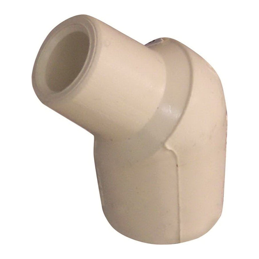 GENOVA 500 Series 52707 Street Pipe Elbow, 3/4 in, Slip-Joint x Spigot, 45 deg Angle, CPVC, 400 psi Pressure