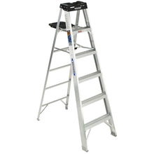 Load image into Gallery viewer, WERNER 376 Step Ladder, 6 ft H, Type IA Duty Rating, Aluminum, 300 lb
