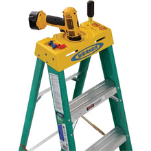 Load image into Gallery viewer, WERNER 5908 Step Ladder, 8 ft H, Type II Duty Rating, Fiberglass, 225 lb

