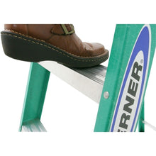Load image into Gallery viewer, WERNER 5908 Step Ladder, 8 ft H, Type II Duty Rating, Fiberglass, 225 lb
