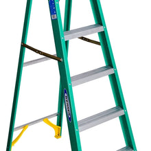 Load image into Gallery viewer, WERNER 5906 Step Ladder, 6 ft H, Type II Duty Rating, Fiberglass, 225 lb
