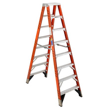 Load image into Gallery viewer, WERNER T7400 Series T7408 Step Ladder, 8 ft H, Type IAA Duty Rating, Aluminum/Fiberglass, 375 lb
